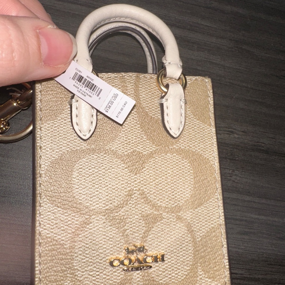 Coach Mini Bag Charm Keychain NWT - Picture 5 of 10